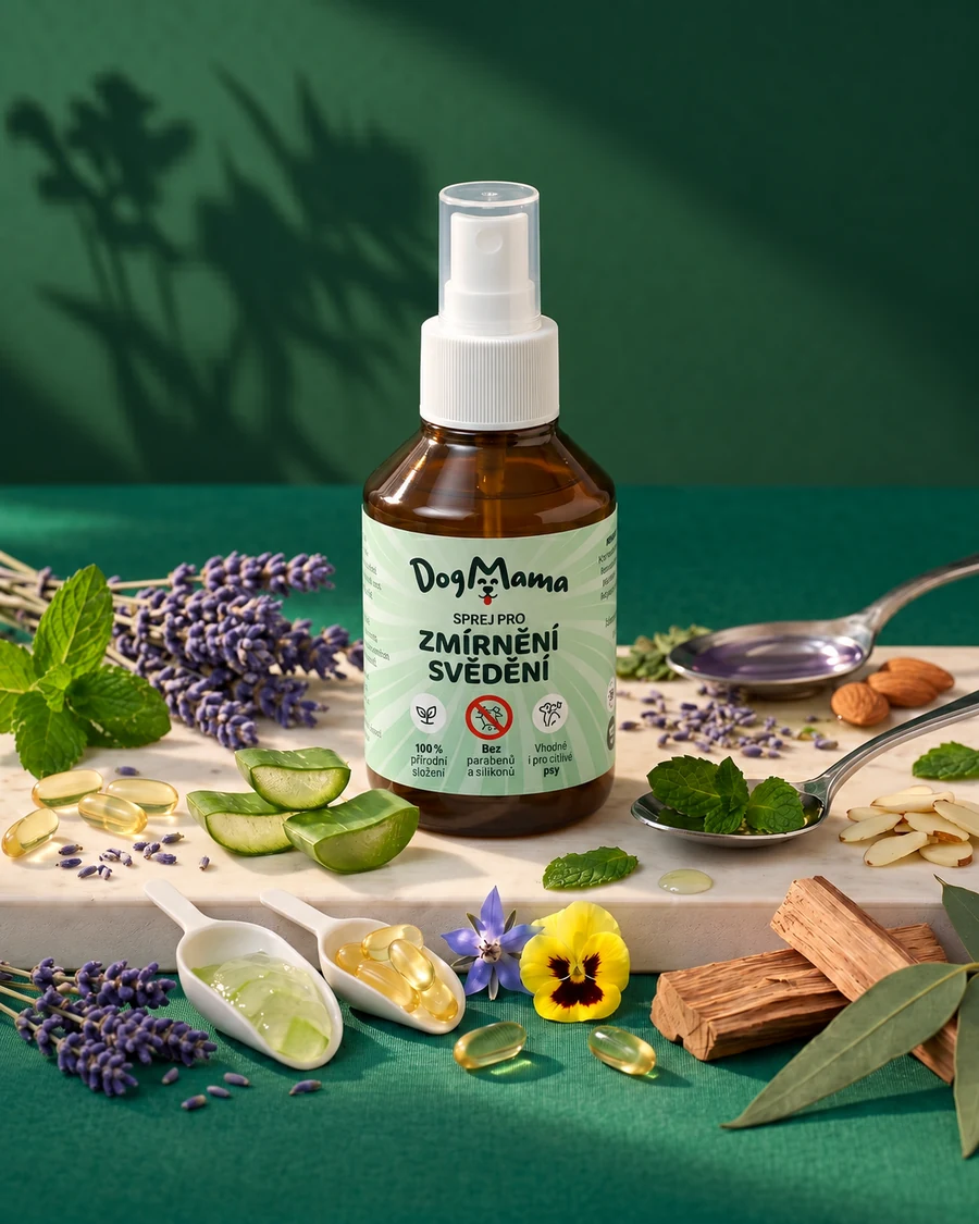 DogMama-Spray mit Kräutern und natürlichen Zutaten